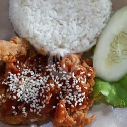 Hot Korea Chicken Paket Nasi