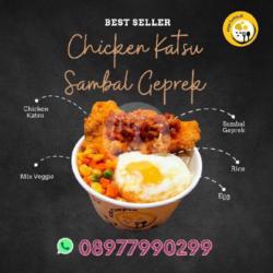 Sego Tumpuk Chicken Katsu Sambal Geprek