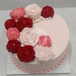 Cake Pink Flowers 15