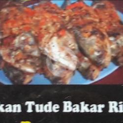 Ikan Tude Bakar   Nasi   Cah Kangkung   Dabu2 Potong