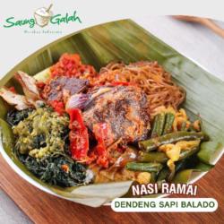 Nasi Ramai Dendeng Sapi Balado