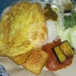 Nasi Telor Tahu  Sambel Bajak