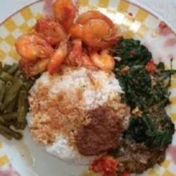 Nasi Udang Balado   Kentang Balado