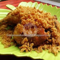 Ayam Penyet Kriuk   Nasi