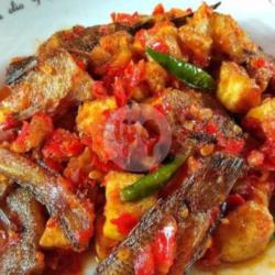 Tahu Tempe Ikan Asin Cabe Merah (sambal Aja)