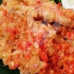 Tempe Goreng Geprek   Nasi   Teh