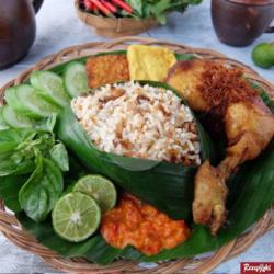 Nasi T. O. (nasi.t.o  Tahu  Orek Tmpe/gr.tmpe. Asin  Sambl Lalab ).