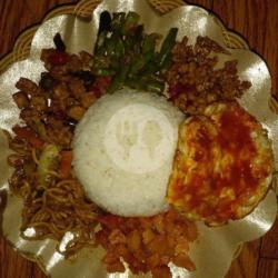 Nasi Rames Telor Ceplok