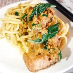 Chicken Fillet Cheese Hazelnut Noodles