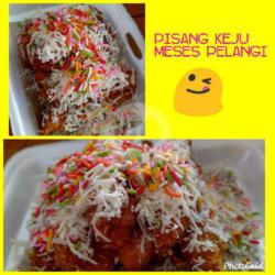 Pisang Keju Meses Pelangi