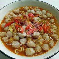 Bakso Kerikil Kuah Sambel Meledug