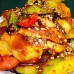 Rujak Buah Manis Pedas Krupuk