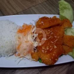 Nasi Chicken Katsu Saus Black Paper