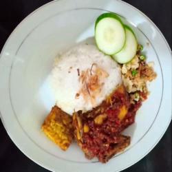 Ayam Penyet   Nasi