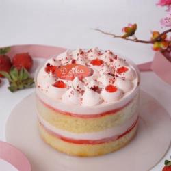 Korean Cake Strawberry 12cm