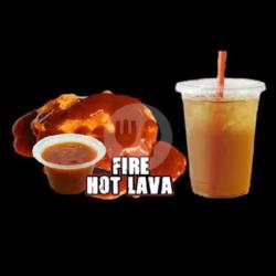 Fried Chicken Saos Fire Lava Free Minum