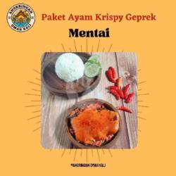 Paket Ayam Krispy Geprek Mentai