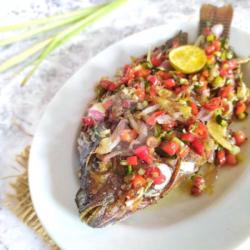 Ikan Nila Sambal Matah   Nasi