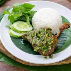 Nasi Ayam Kremes Sambel Ijo