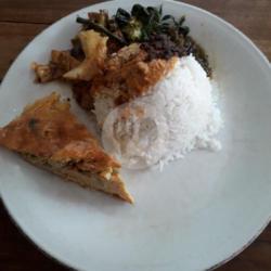 Nasi Rames   Telor Dadar
