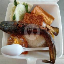 Nasi Sambel Lele Tempe Tahu Dan Lalapan