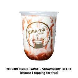 Yogurt Drink - Strawberry Lychee Large