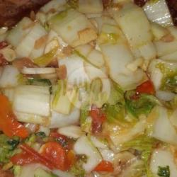 Oseng Sawi Saus Tomat/peda Nasi Tempe Tahu