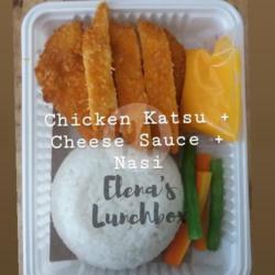 Chicken Katsu   Cheese Sauce   Nasi