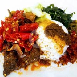 Nasi Dendeng Balado Merah