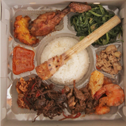 Nasi Kotak Sayur Gonde Campur