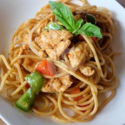 Spaghetti Black Pepper Chicken