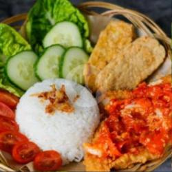 Paket Ayam Tempe Geprek