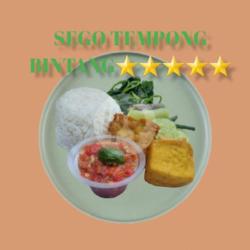 Nasi Tempong Tahu Tempe Goreng