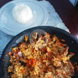 Nasi Penyet Tempe