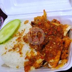 Ayam Geprek Paket 1 (nasi, Ayam , Sambal)