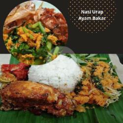 Nasi Urap-urap Ayam Panggang