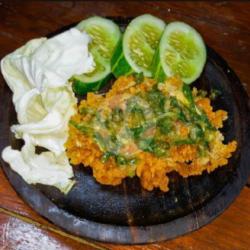 Paket Hemat (nasi Ayam Geprek Sambal Ijo   Kubis Goreng   Esteh)