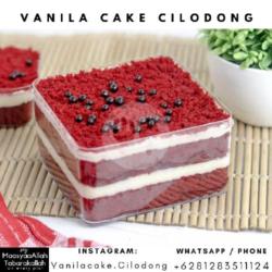 Red Velvet Regular Dessert Box - Vanila Cake Cilodong - Raudhah Food House