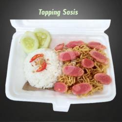 Indomie Goreng   Sosis   Nasi