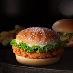 Burger Chicken Super (telur   Keju)