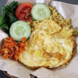 Telur Goreng Kremes Lalapan Dan Sambal