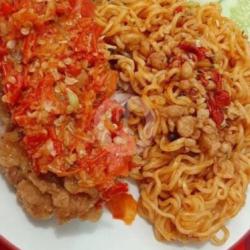 Mie Ayam Geprek Tahu Tempe Sambal Matah