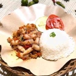 Nasi Sambal Baby Cumi