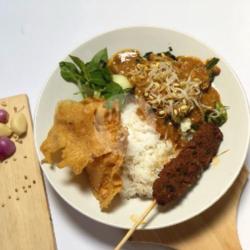 Nasi Pecel   Sate Daging