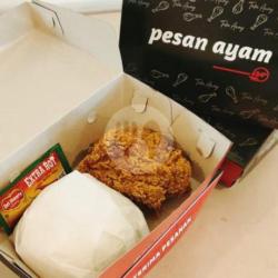 Ayam Crispy Paha Atas   Nasi