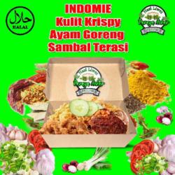 Indomie Kulit Krispy Ayam Goreng Sambal Terasi