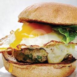 Chicken Patties Burger Egg