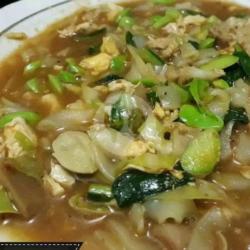 Kwetiau Rebus Pete Bakso Sosis Ayam Suwir