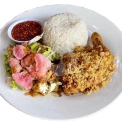 Nasi Gado Ayam Penyet