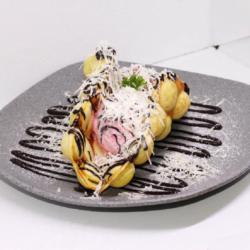 Waffle Coklat Keju